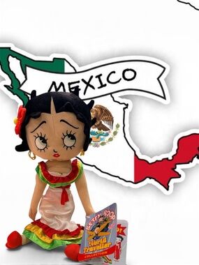 Betty Boop Ms. World Traveler  Mexico 12” Tall